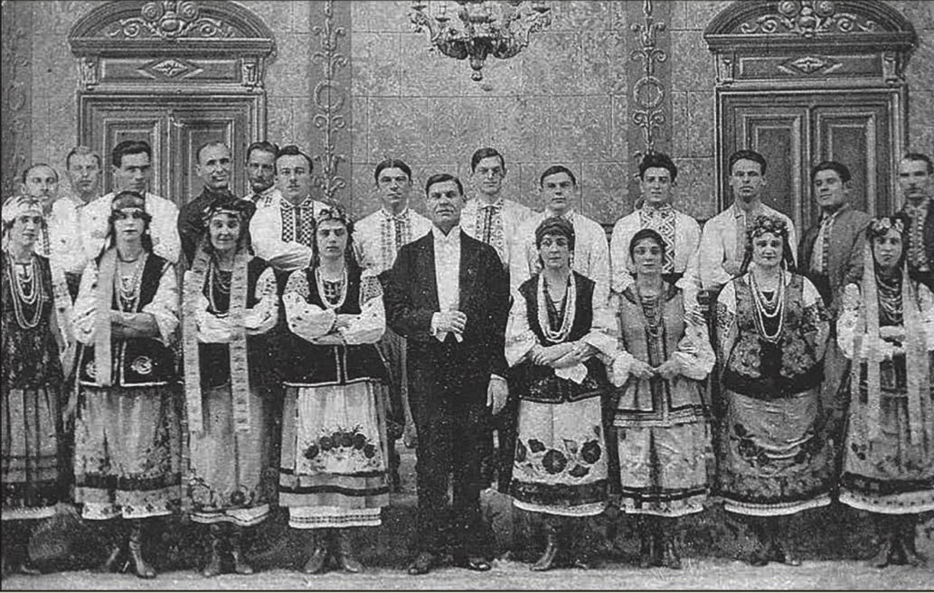 Члени Національного хору України, які виступали в Андалусії. 1921 рік.